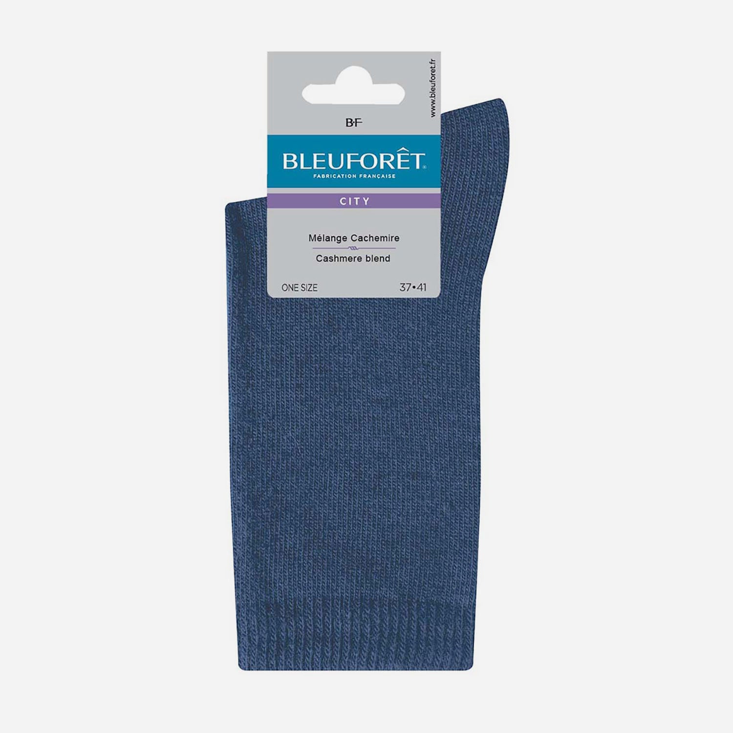 Chaussettes BLEUFORET bleues en cachemire melange 37 41 Chaussettes Collants Accessoires ERAM