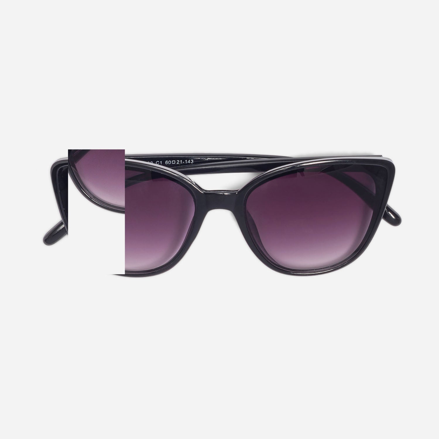 Lunettes de soleil noires forme papillon XL Eram Accessoires ERAM