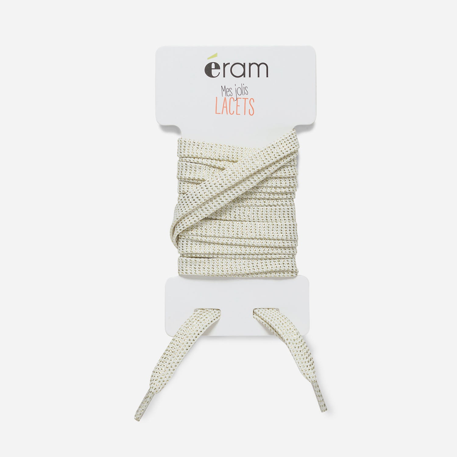 Lacet plat beige deals