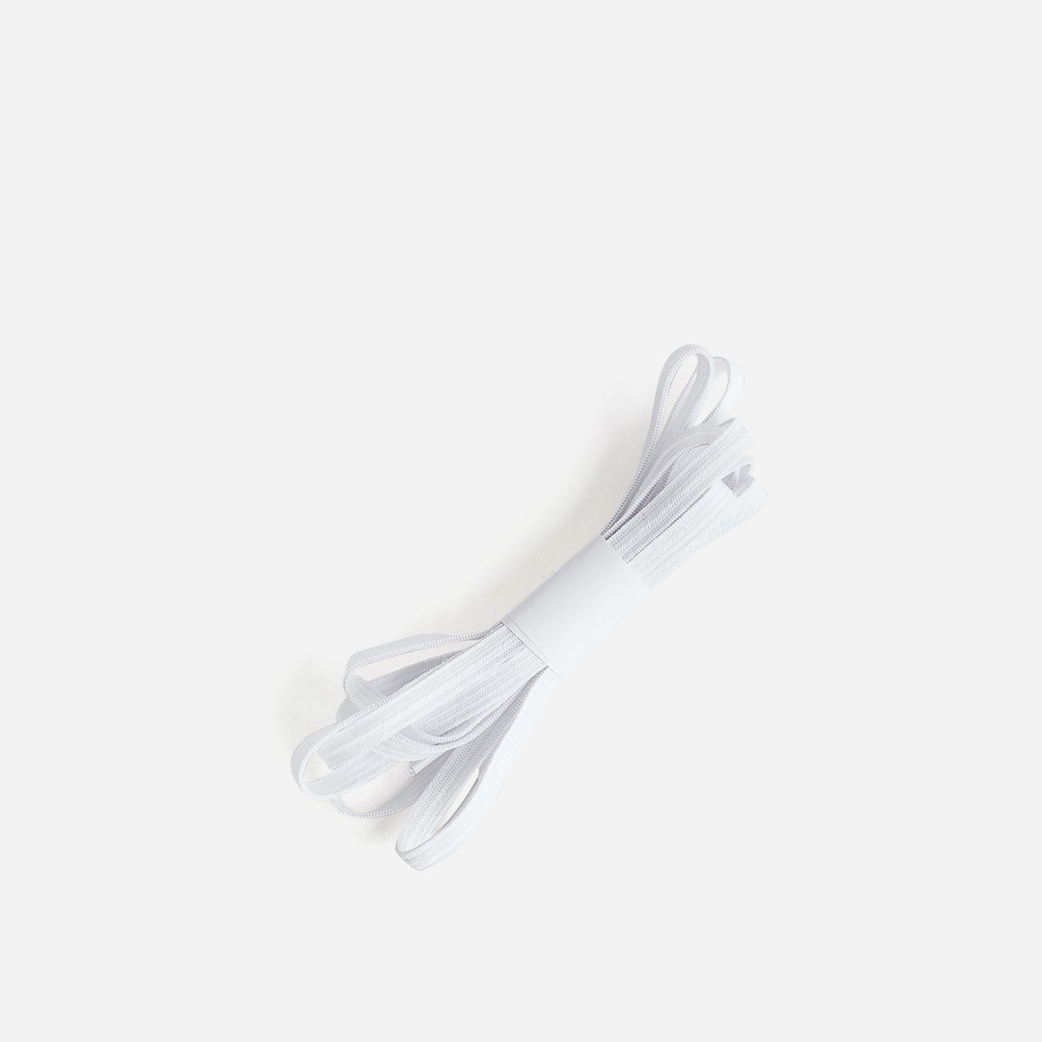 Lacets blancs plats sales