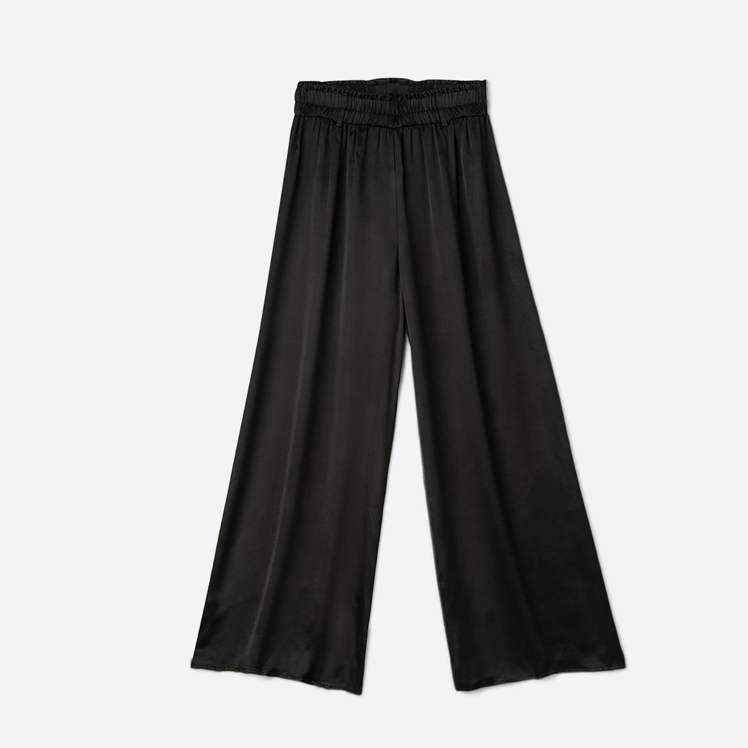 Pantalon noir satiné discount femme