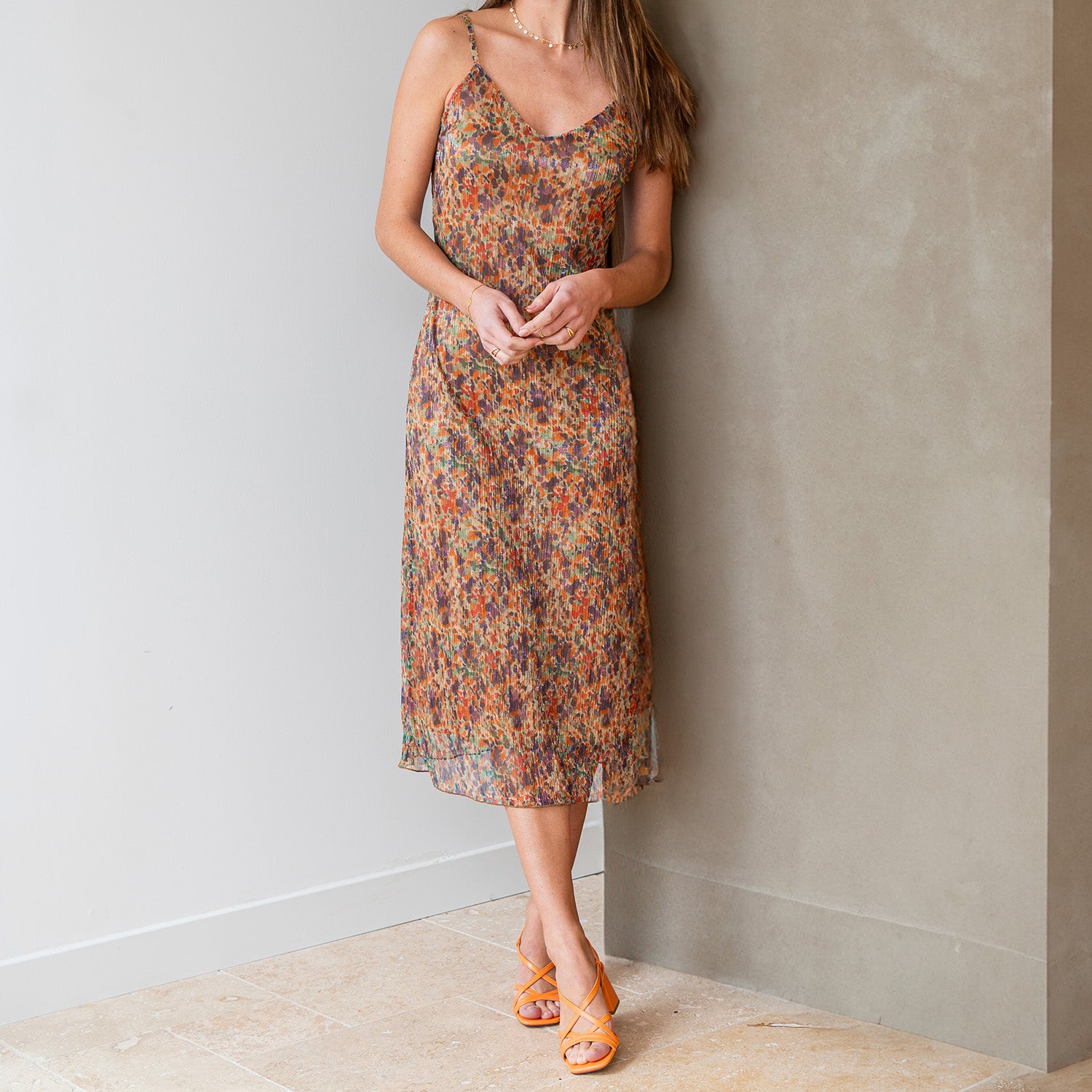 Robe midi a fleur on sale