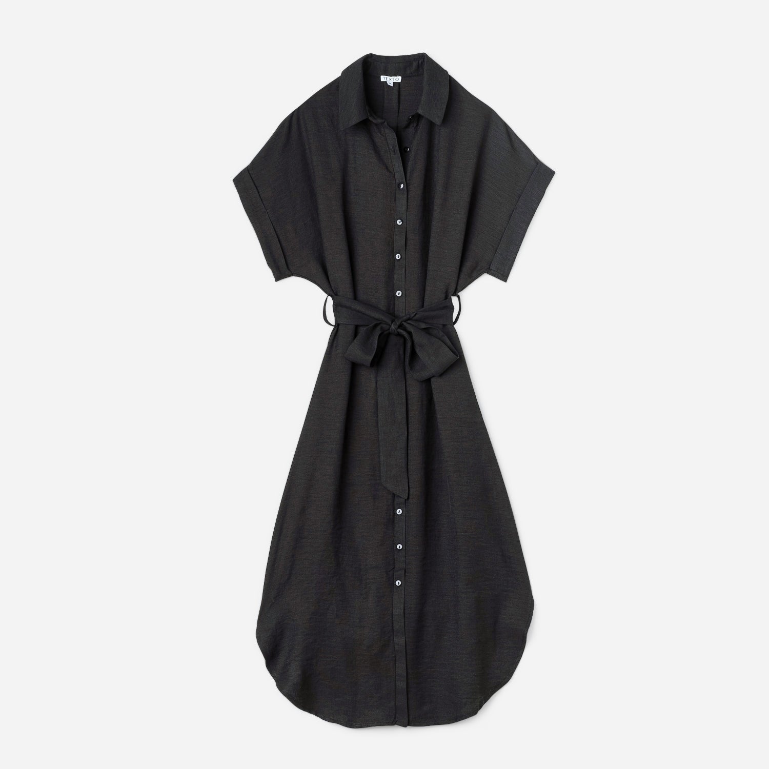 Robe chemise noire femme outlet