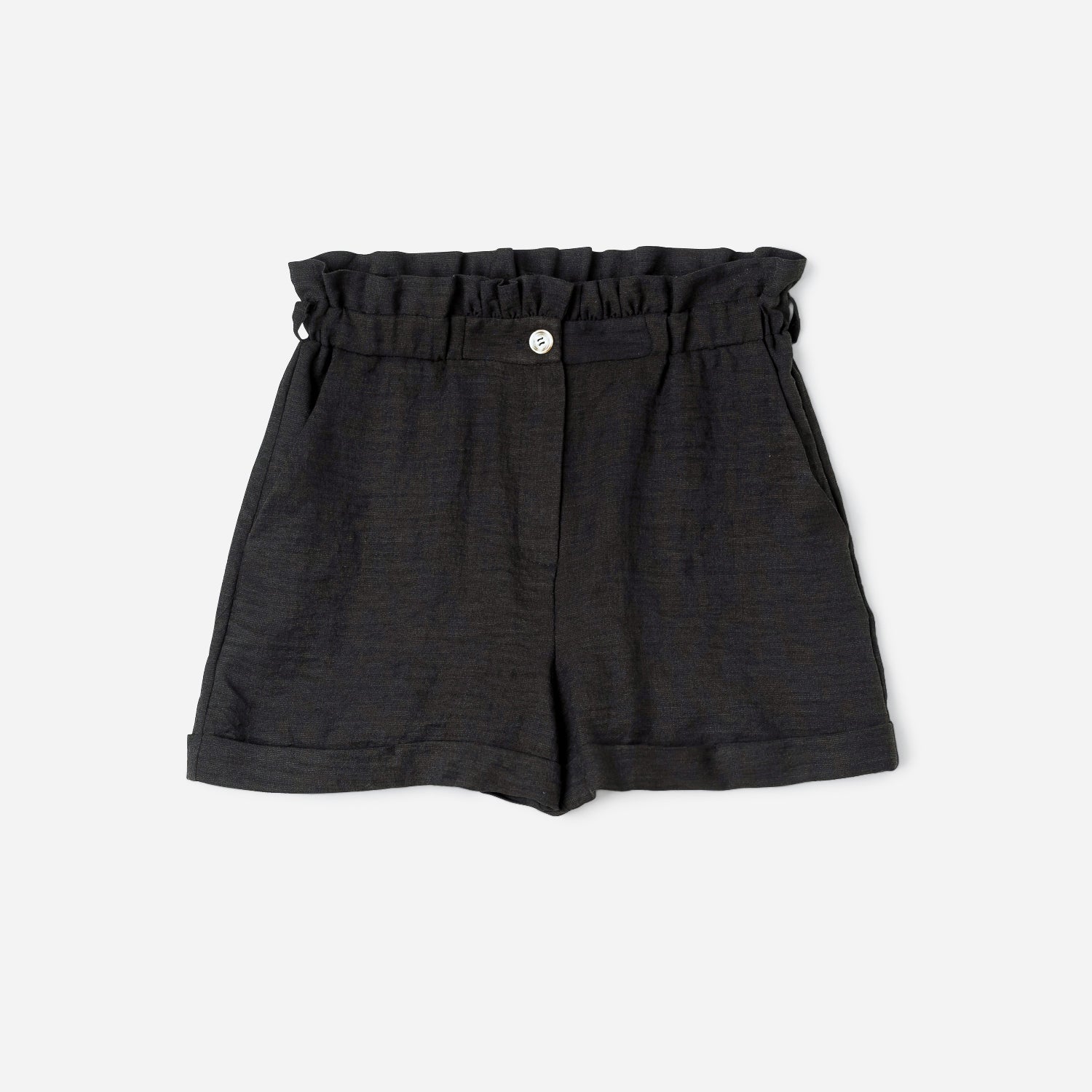 Short TEXTO noir taille haute Textile femme Accessoires ERAM