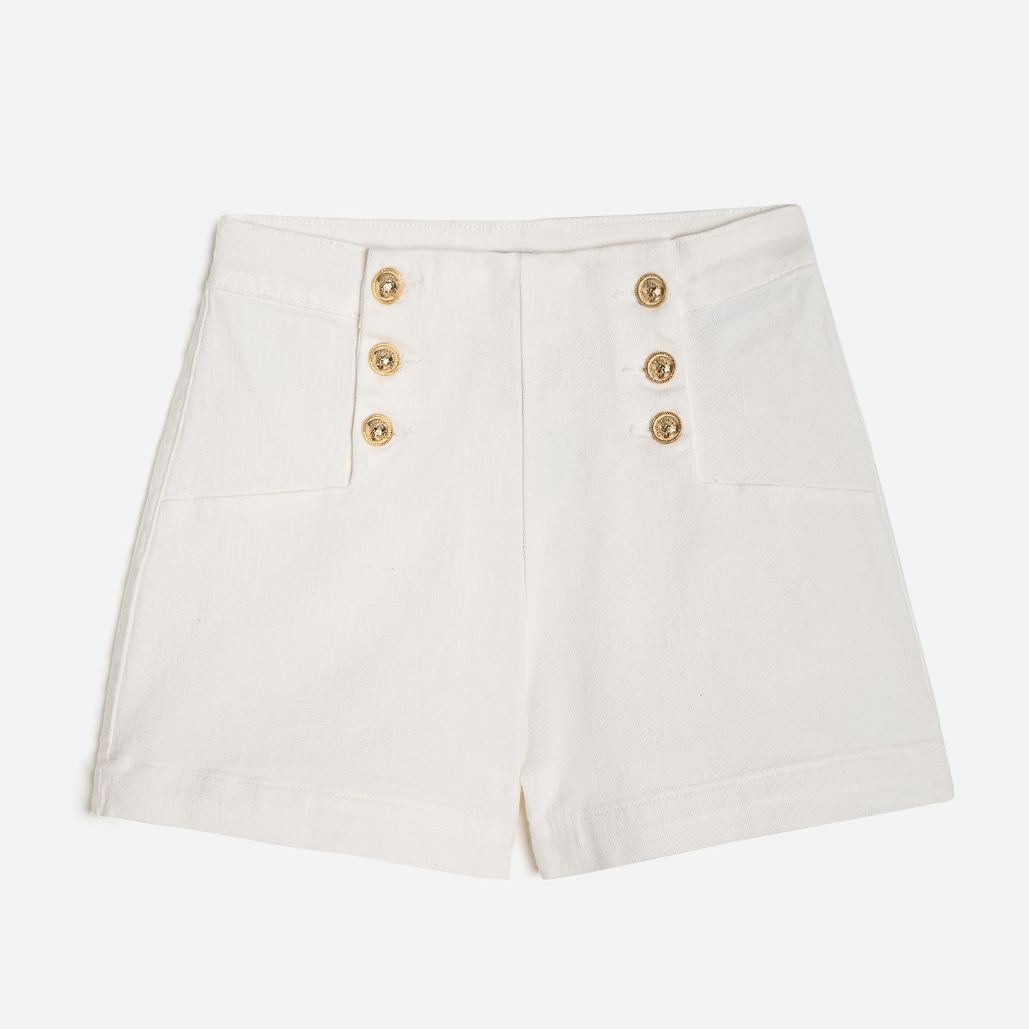 Short a pont TEXTO en jean blanc