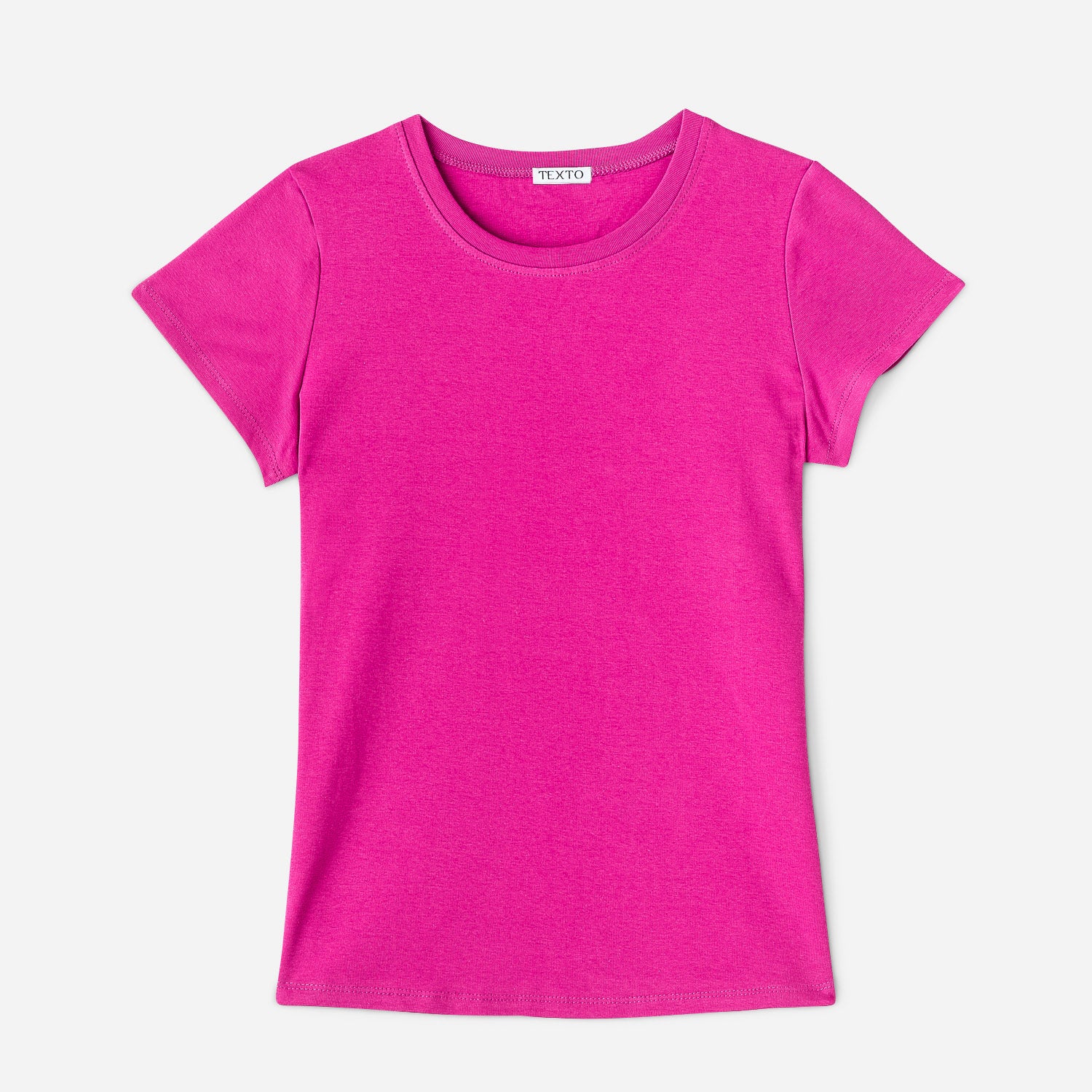Tee shirt TEXTO rose fuchsia Textile femme Accessoires ERAM