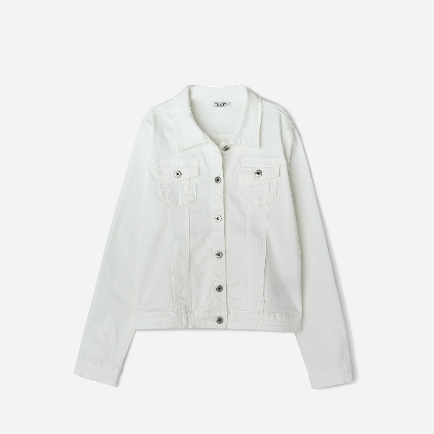Veste TEXTO blanche en toile Textile femme Accessoires ERAM