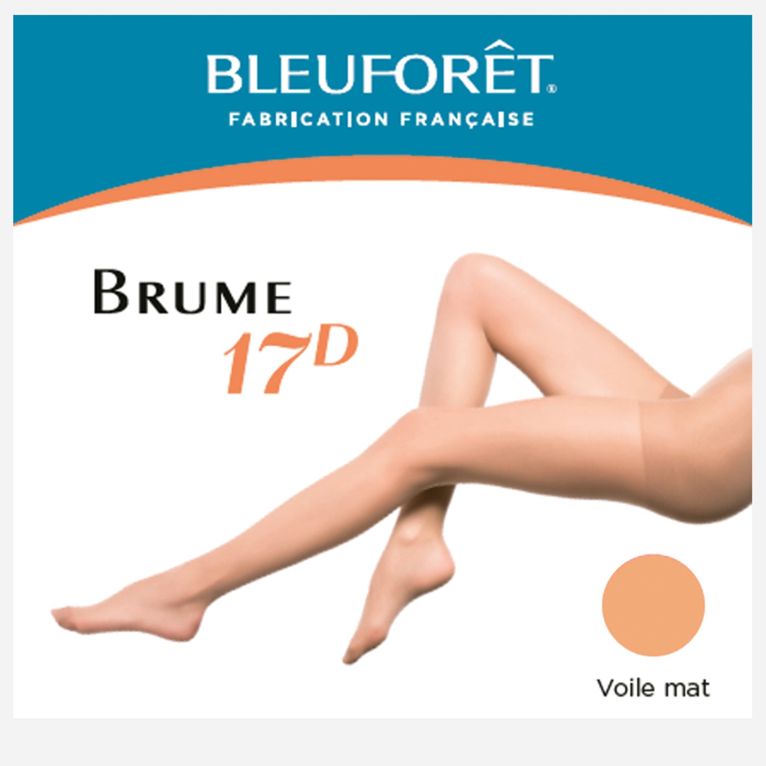 Collants BLEUFORET beige peau claire 17D 1 2 Chaussettes