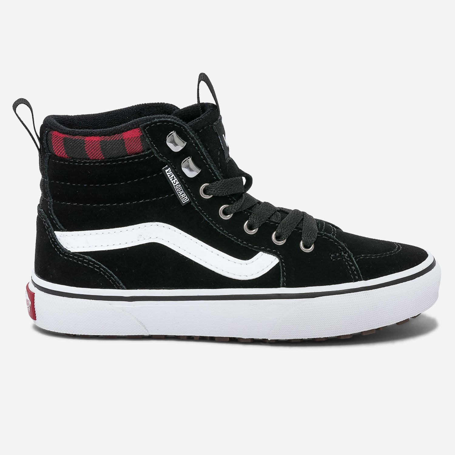 Basket VANS noire en cuir velours avec damier rouge Chaussures de sport Sport ERAM