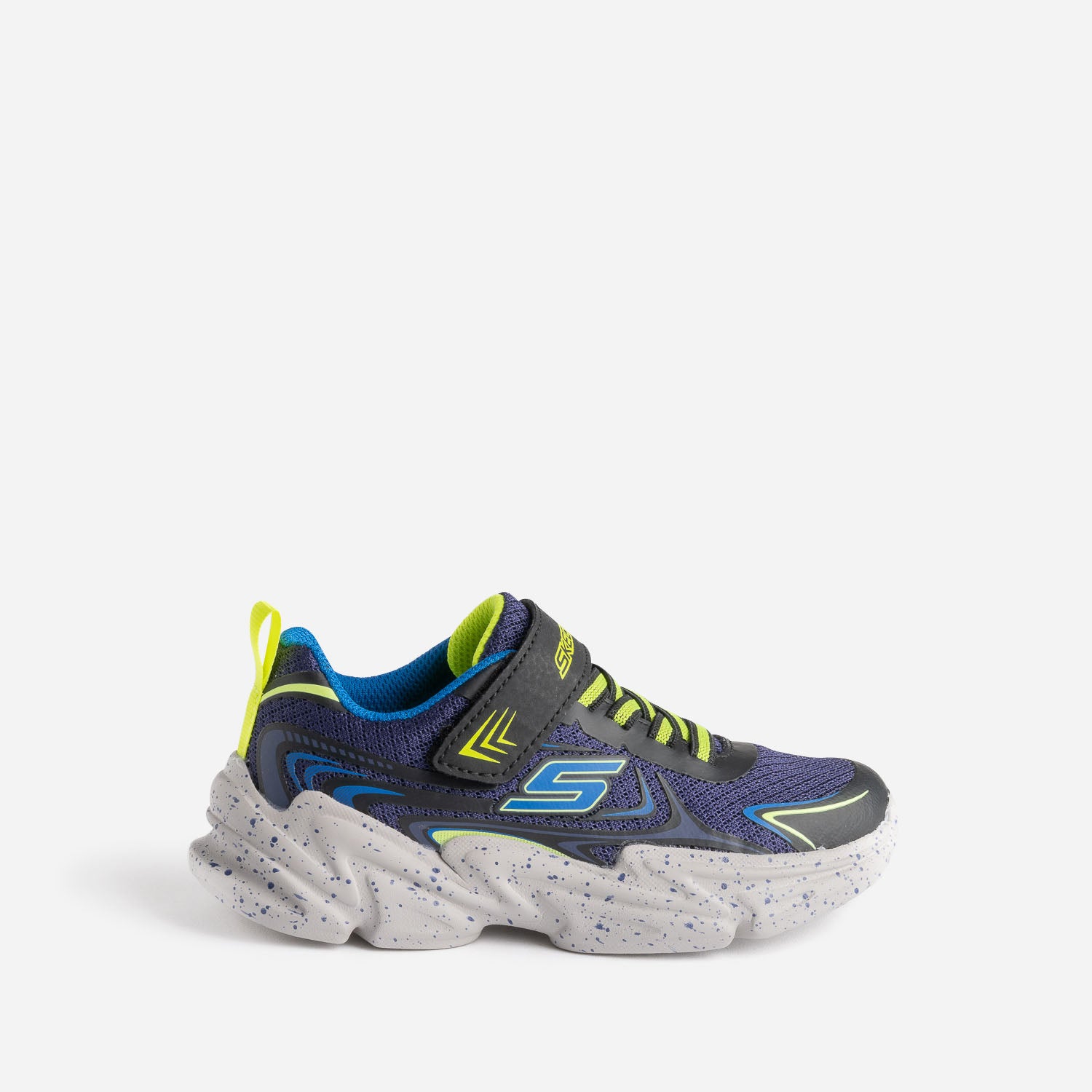 Tennis SKECHERS marine noire jaune fluo Chaussures de sport