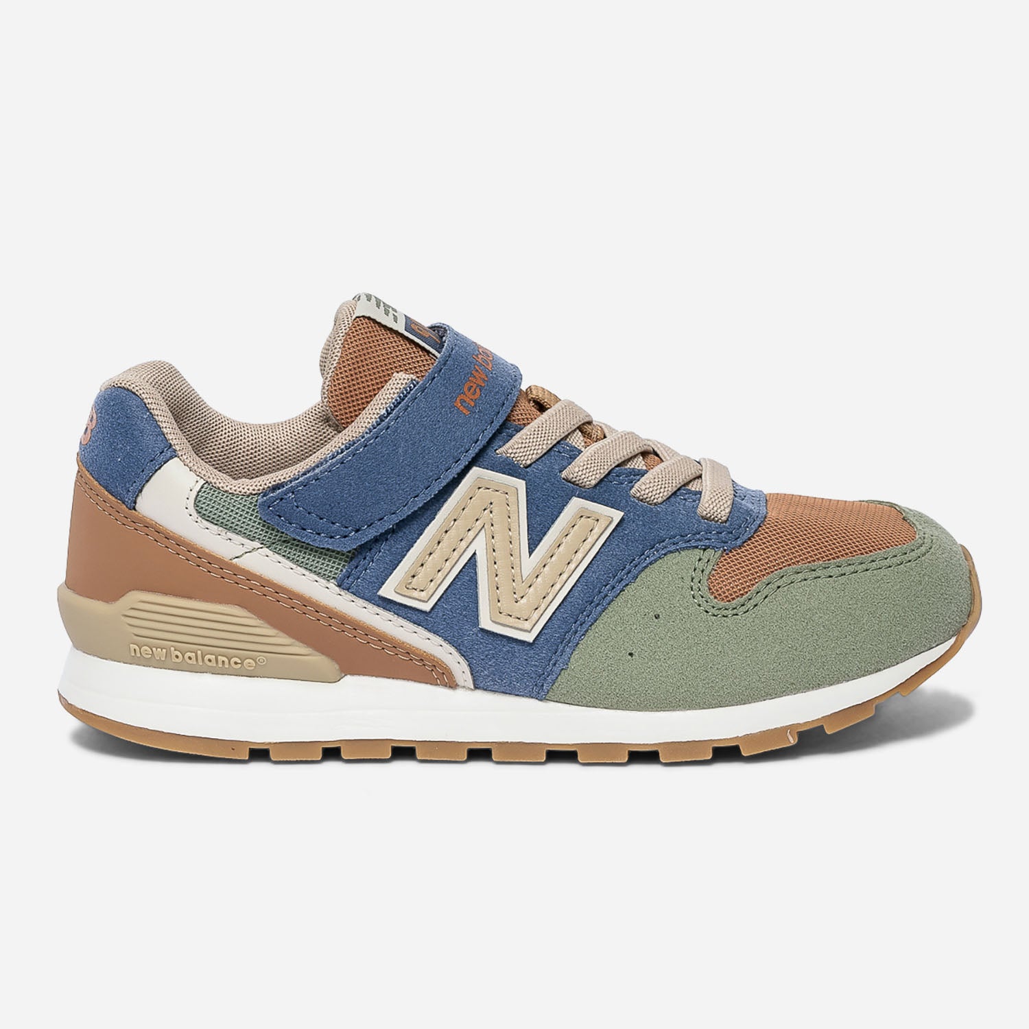 Tennis NEW BALANCE kaki bleu orange et beige Chaussures de