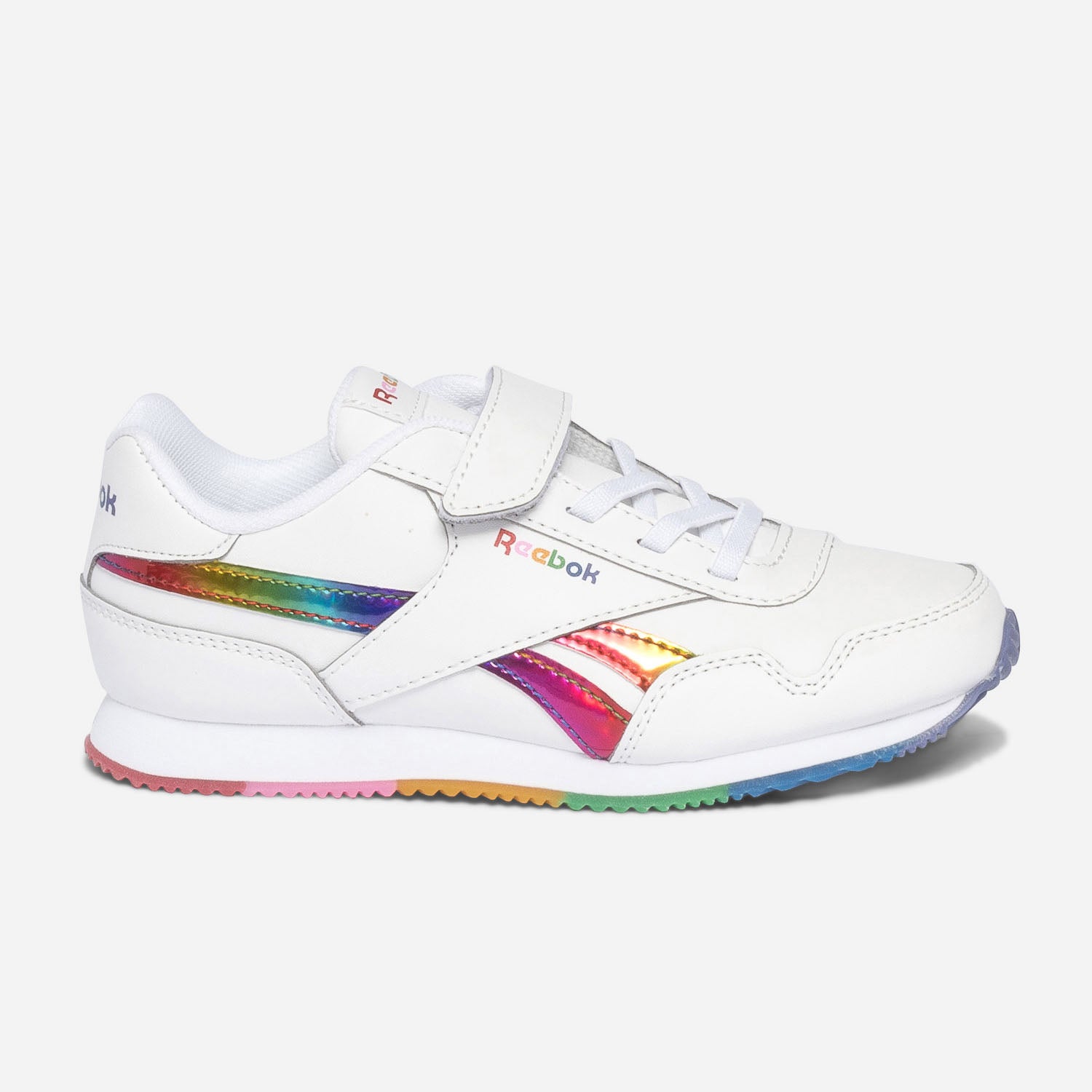Tennis REEBOK blanche et arc en ciel metallise Chaussures de sport Sport ERAM
