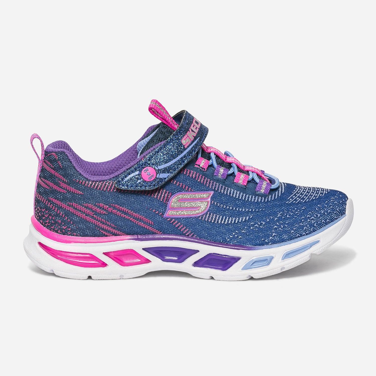 Tennis SKECHERS bleue semelle clignotante Chaussures de sport