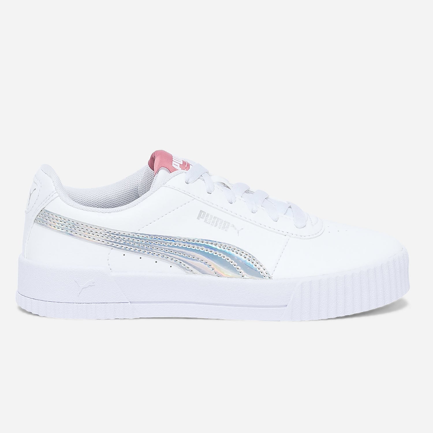 Tennis PUMA blanche argent et rose Eram Sport ERAM
