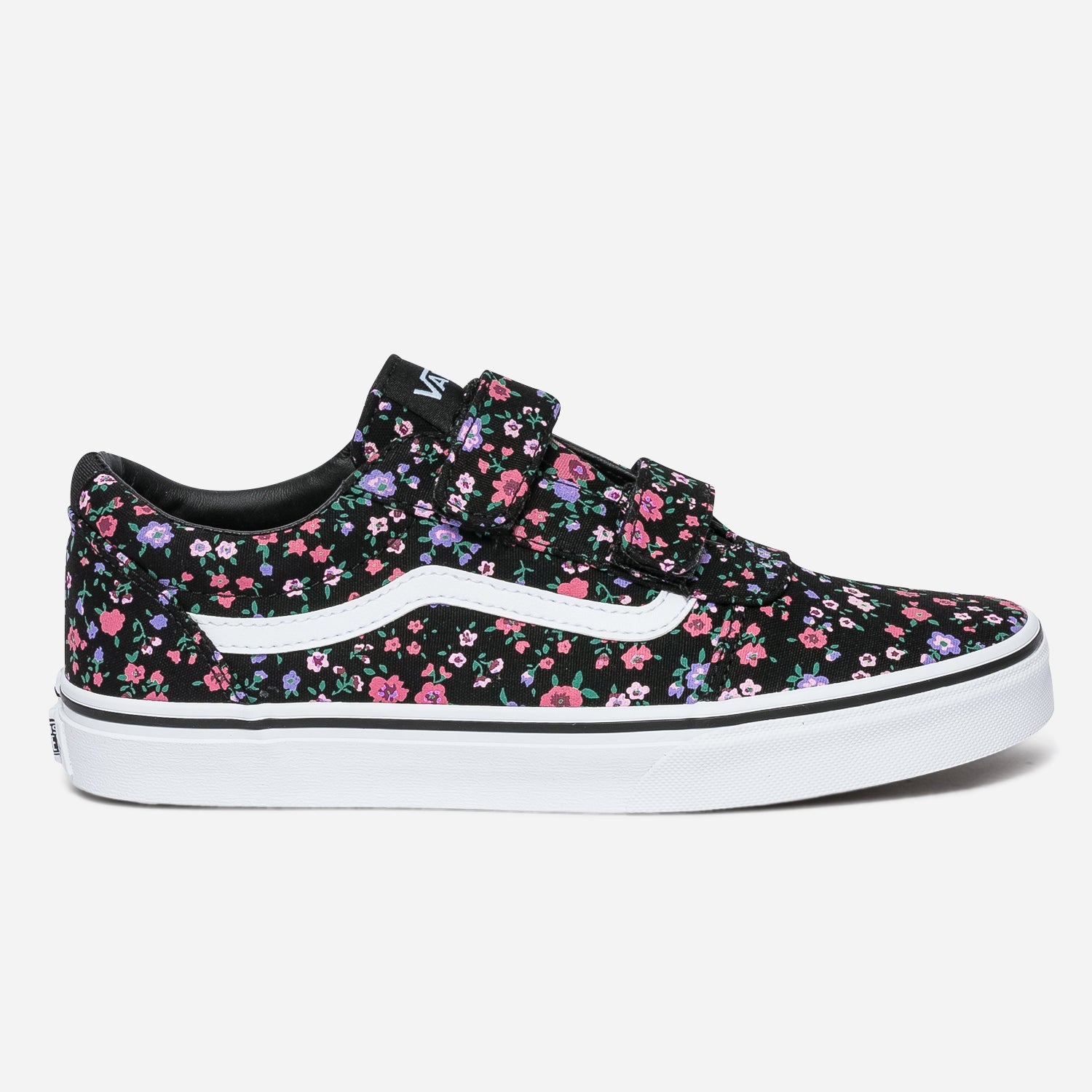 Vans top noir fleur