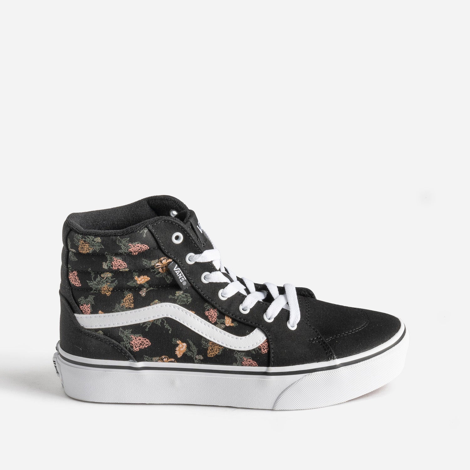 Basket VANS noire a motif fleurs et fruits Chaussures de sport Sport ERAM