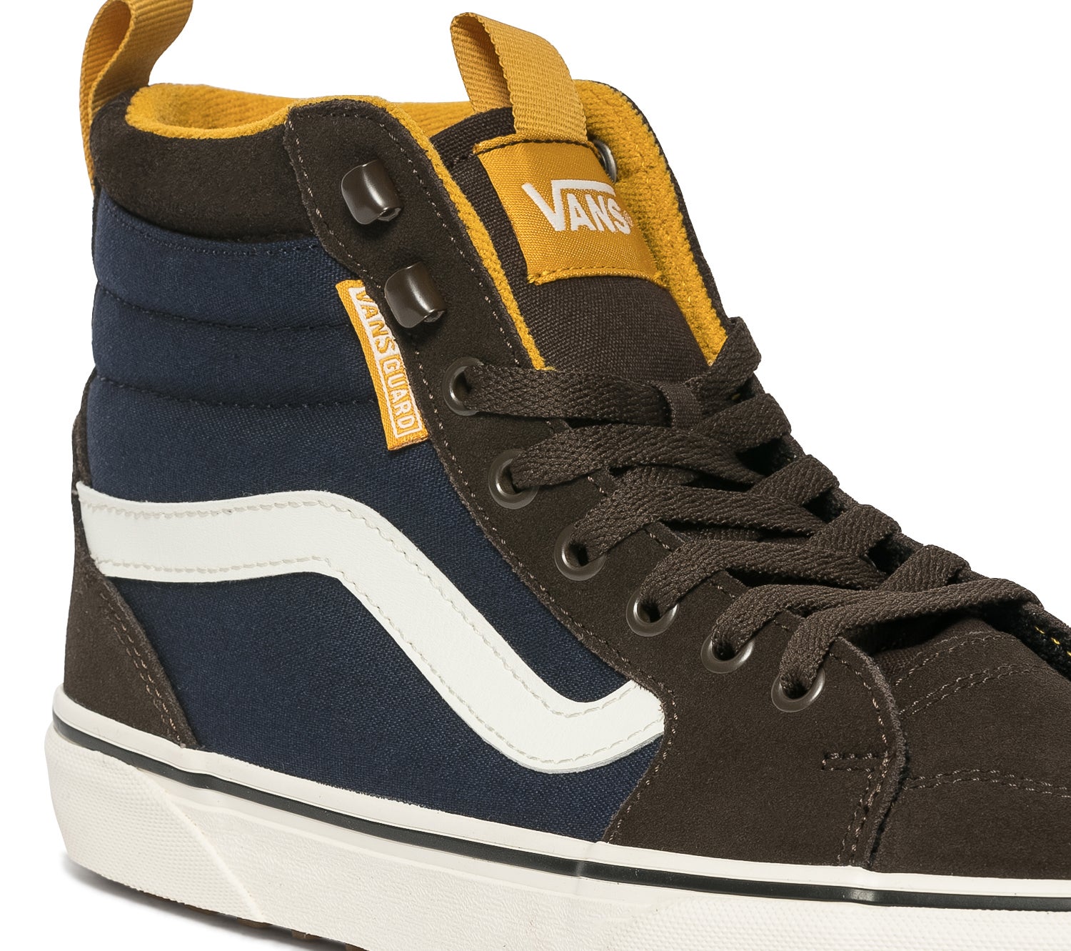 Vans bleu marine et marron on sale