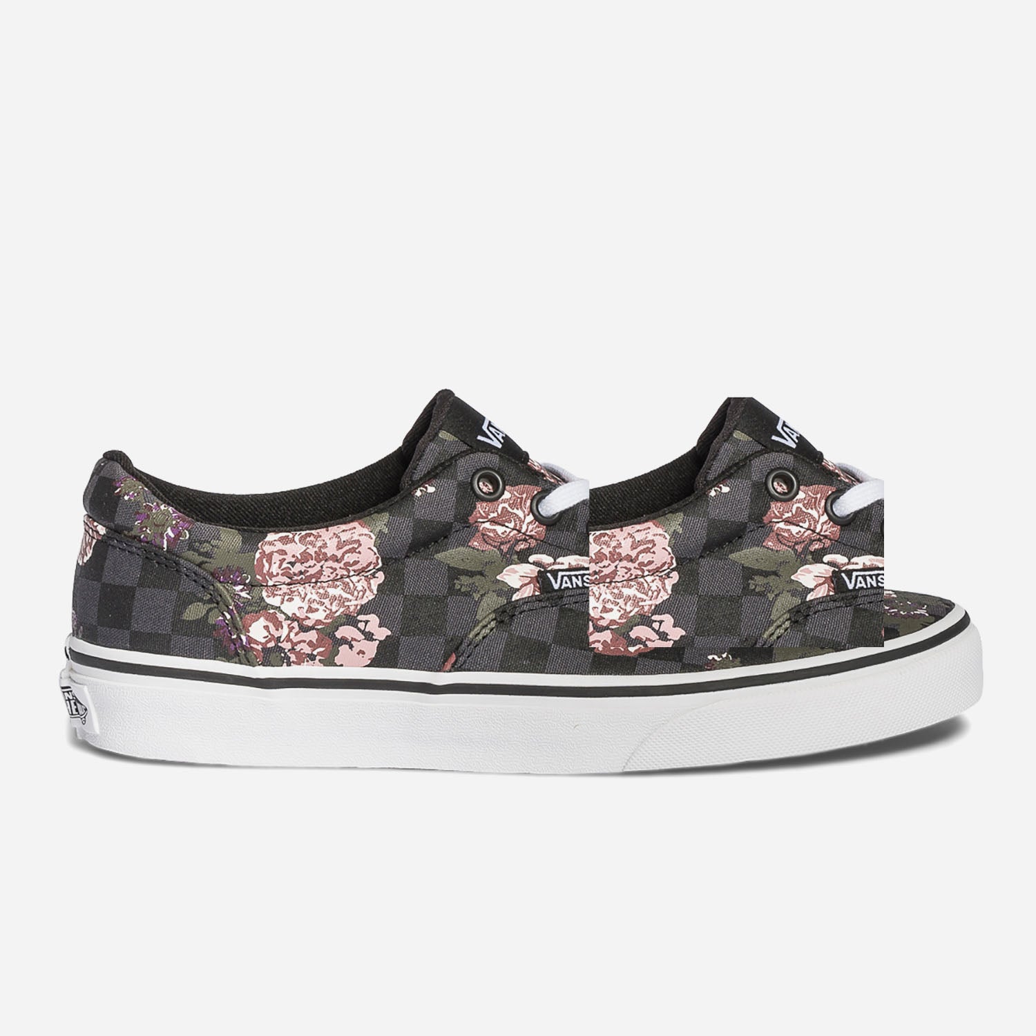 Vans damier fleur best sale