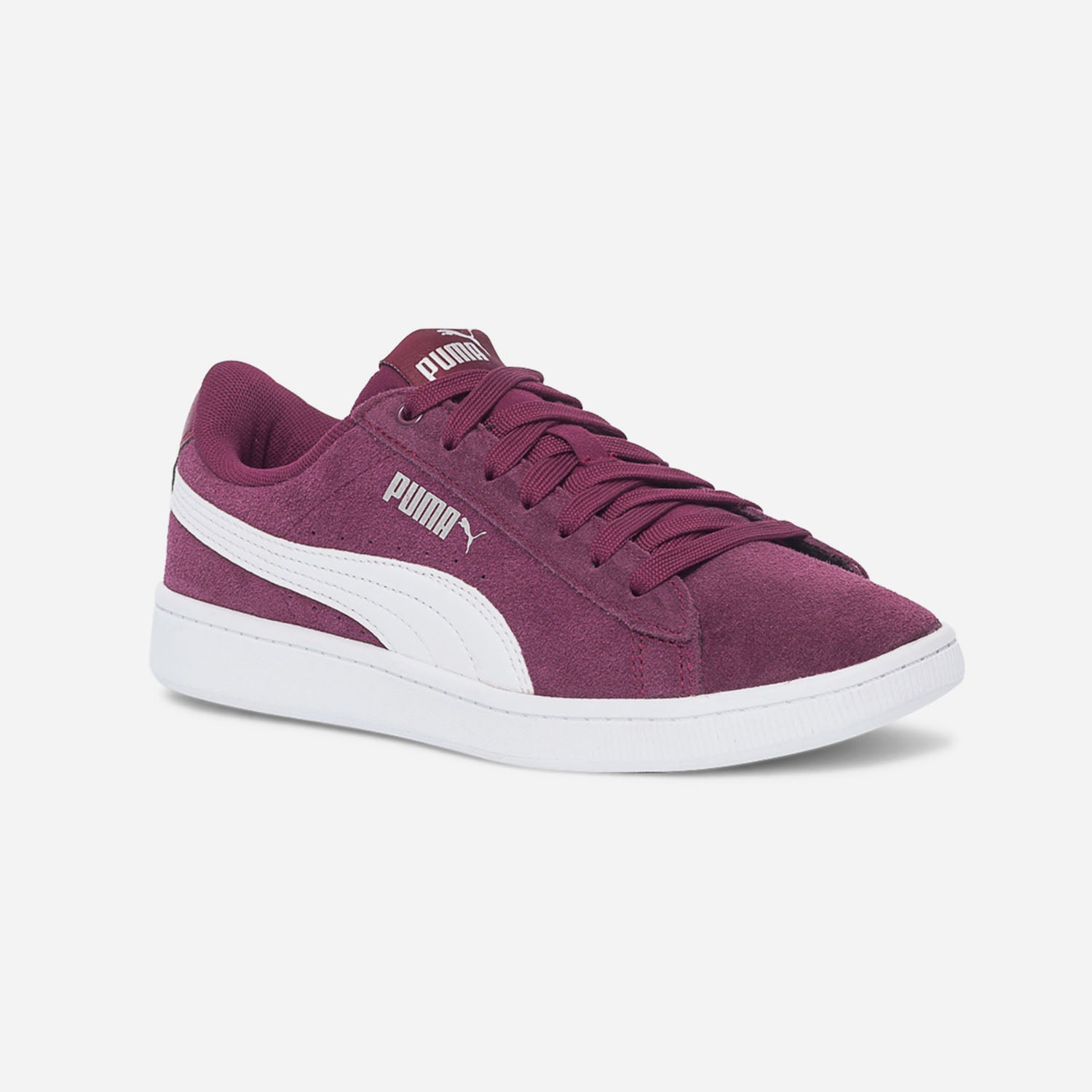 Tennis PUMA prune en cuir velours Baskets Tennis Sport ERAM