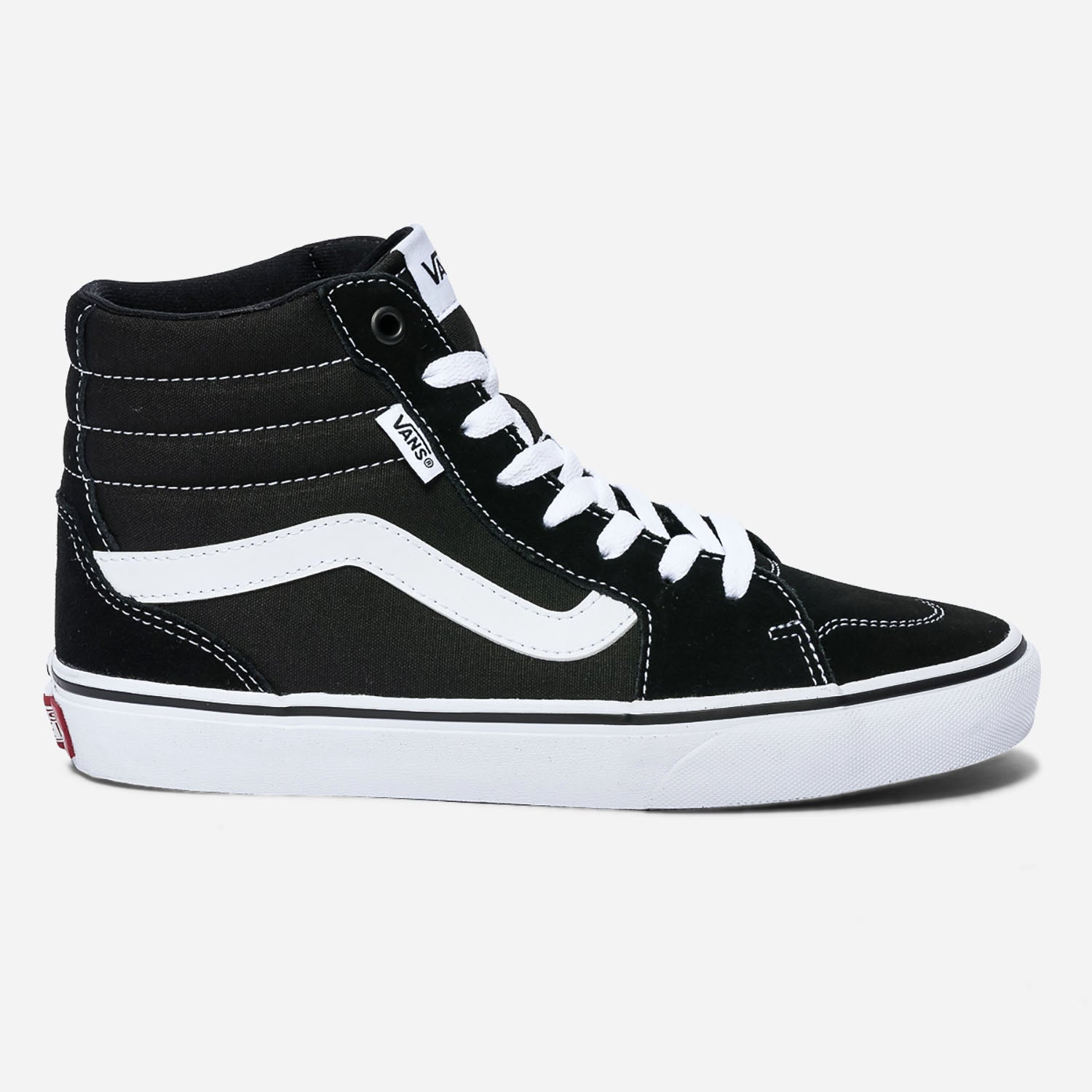 Basket VANS noire en toile et cuir velours Baskets Tennis