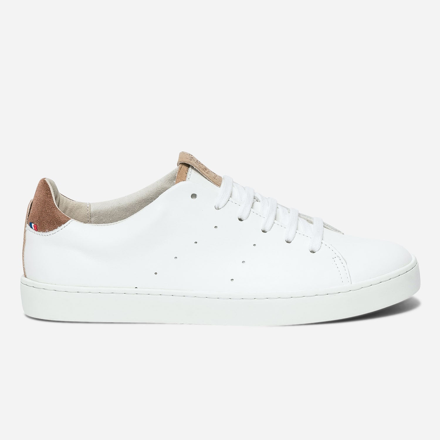 Tennis 1927 blanche et camel femme en cuir eco concu Baskets Tennis Autres categories ERAM